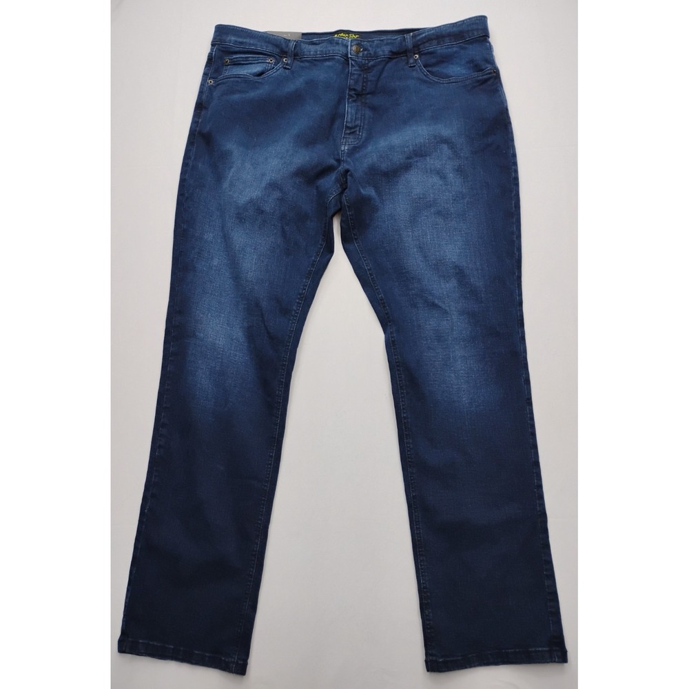 Urban Star Premium Men's Blue Dark Wash Straight Leg Denim Jeans Size 44x34